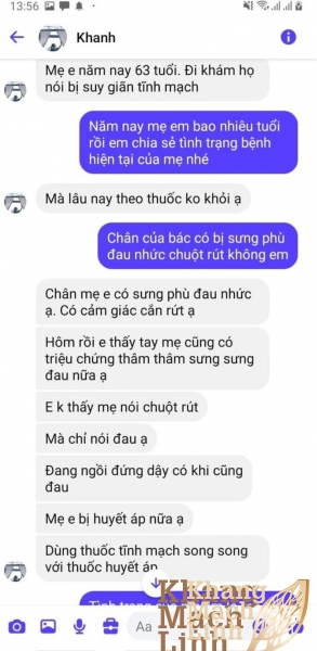 MẸ EM ĐÃ XÁC ĐỊNH SỐNG CHUNG VỚI SUY GIÃN TĨNH MẠCH CẢ ĐỜI